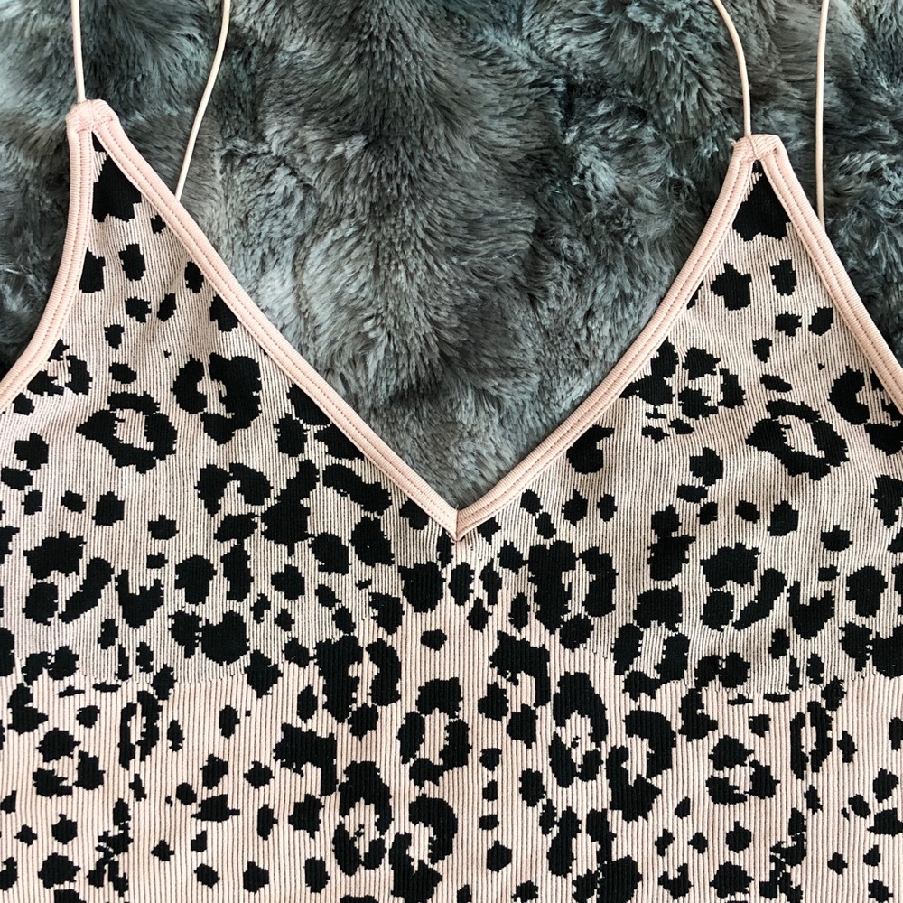 Intimately by FP Leopard Ribbed Crop Top - Picture 3 of 8
